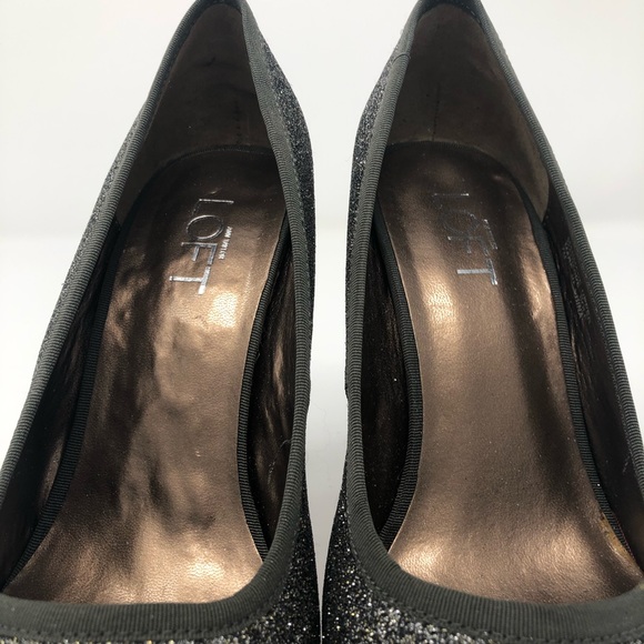 LOFT Glitter Sparkle Holiday Heels - Picture 6 of 7